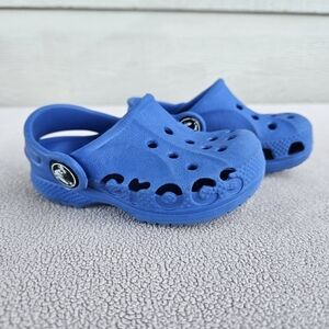 Crocs Baya Clog Toddle SZ 4 5 Slip-On Blue Water Shoes Unisex